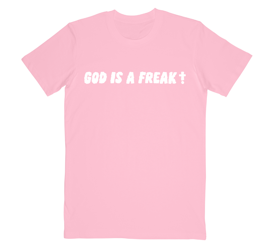 Peach PRC God Is A Freak T-Shirt (Pink)